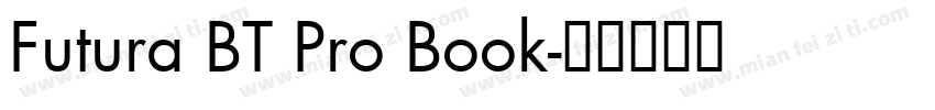 Futura BT Pro Book字体转换